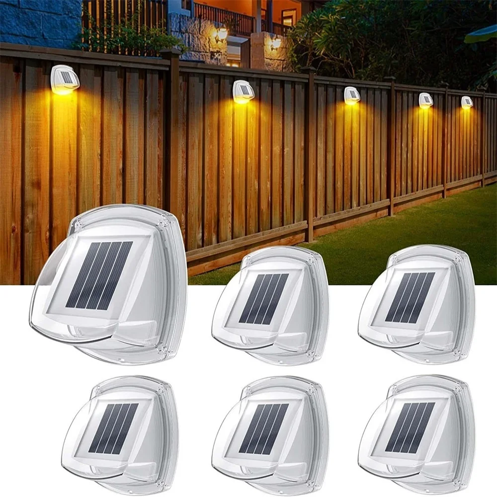 

LED Solar Wall Light Outdoor Waterproof Garden Decoration Solar Deck Lights for Patio Stairs Yard Path Step Fence Lamp