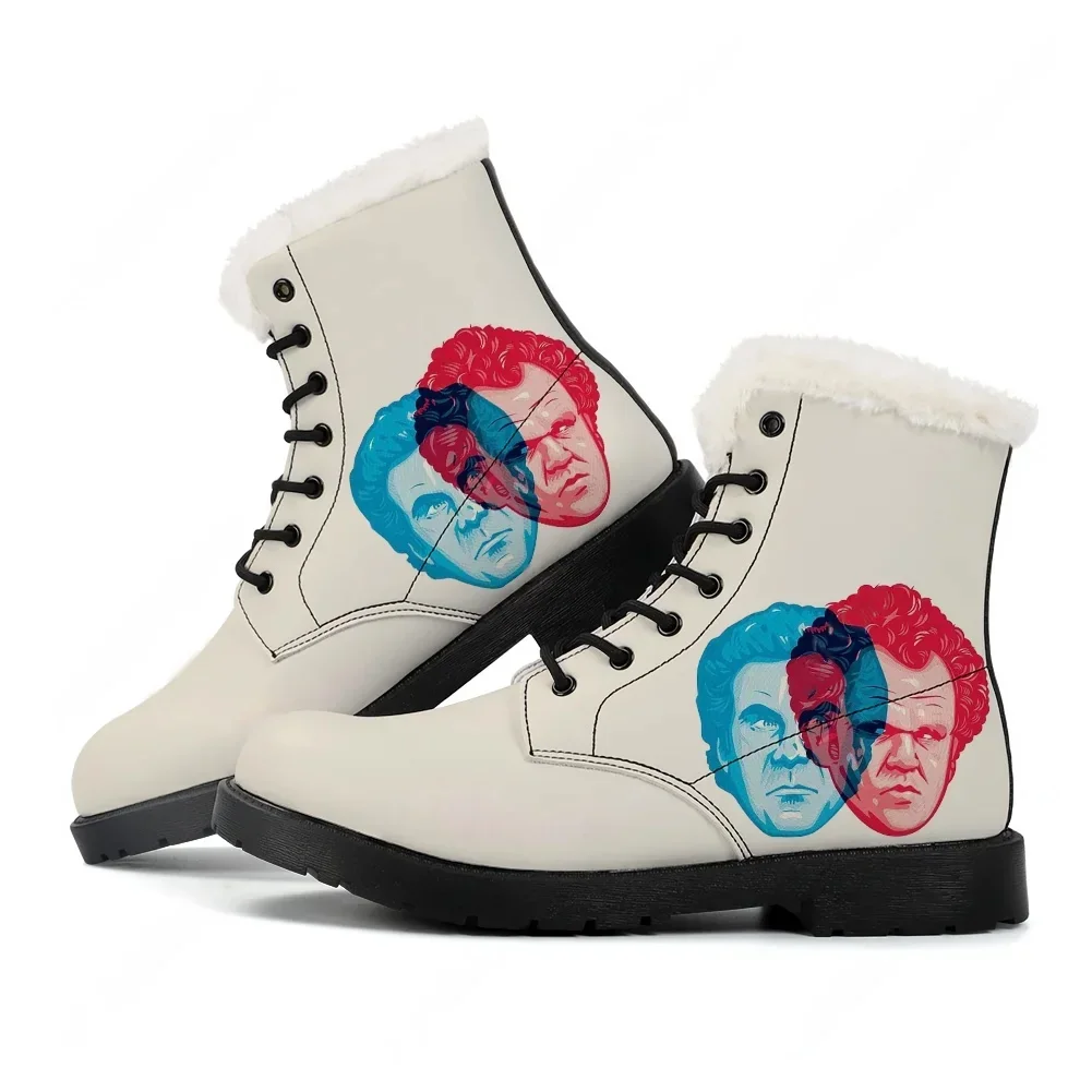 

Step Brothers Plush Boot Men Women Teenager Casual Shoe Outdoor Warm Boot High Quality Personalized Pattern Custom Made Shoes