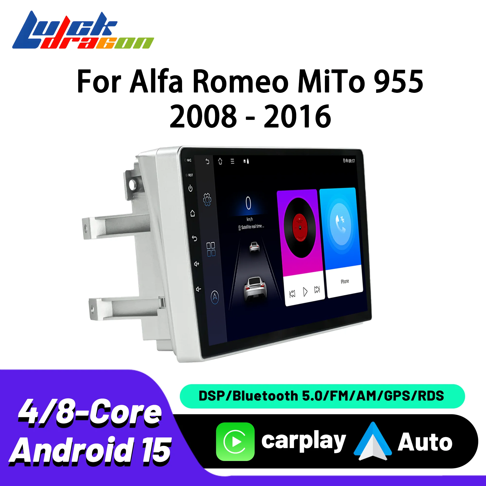 

Car Multimedia Video Player For Alfa Romeo MiTo 955 2008-2016 Android Auto GPS Navi Car Bluetooth Radio FM WiFi IPS Screen Audio