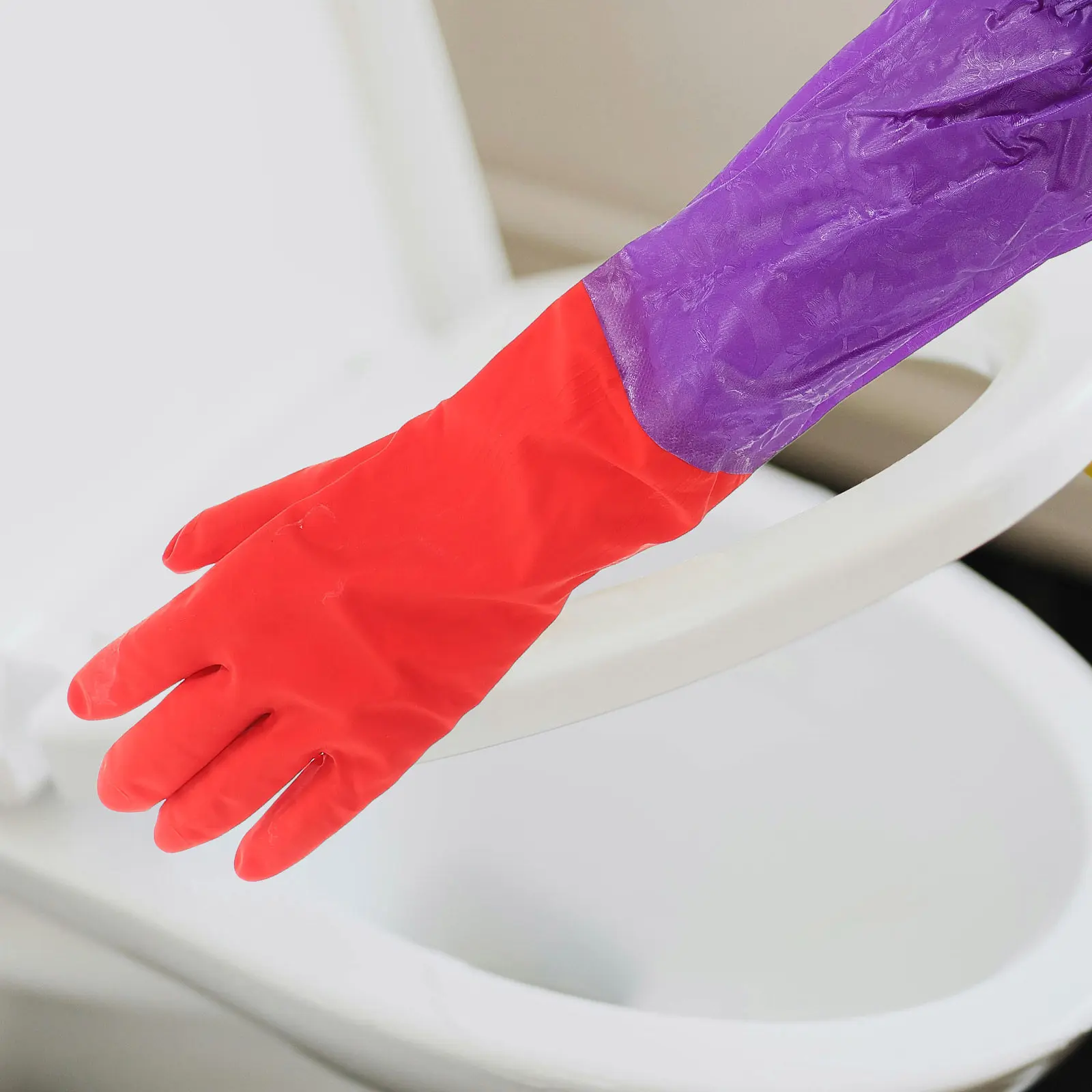 

1Pair Extra Long Water Resistant Aquarium Gloves Elbow Length Fish Tank Gloves for Coral Anemones Live Handling