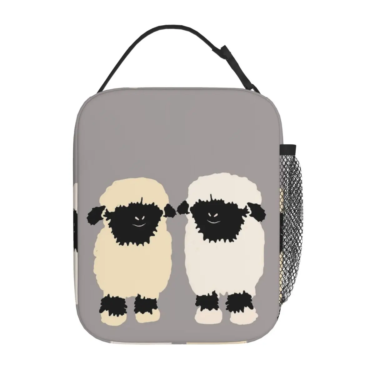 حقيبة غداء معزولة من Valais Black Nose Sheep Friends للنساء والأطفال، صناديق طعام مقاومة للتسرب، حقيبة غداء حرارية