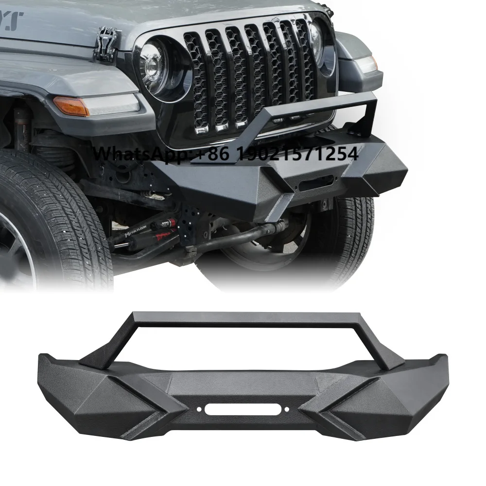 

X Style Front Bumper with Winch Plate Compatible with Wrangler JK (2007-2018) & JL (2018+)