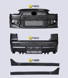 front rear bumper side skirt assembly for Mitsubishi Lancer-ex 2009-16 convert to FQ style surround body kit Car Accessorie