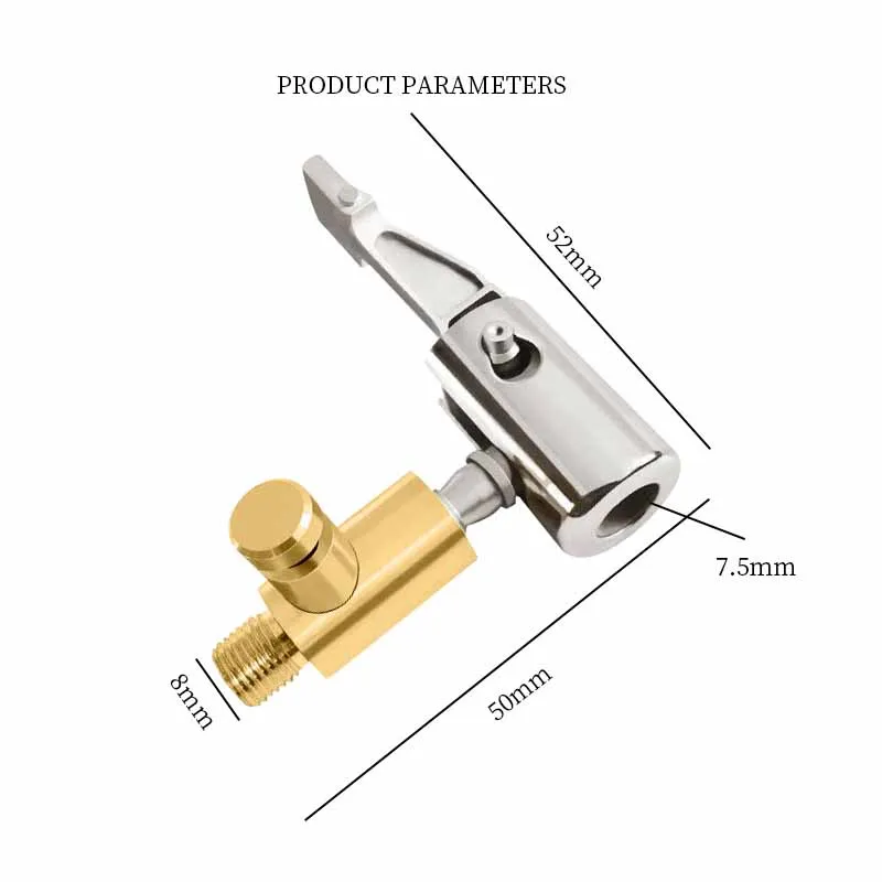 Tragbarer Autoreifen-Düsen klemm ventil adapter Aufblasbarer Pumpen anschluss Autoreifen-Luftfutter-Inflator-Kompressor kann entleert werden