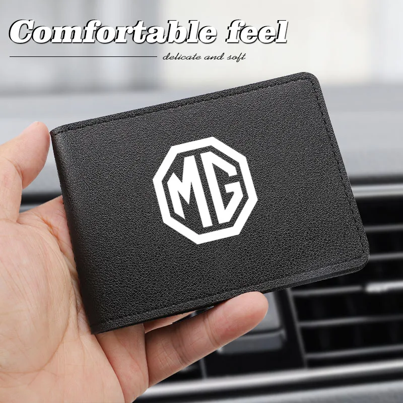 Для MG HS 2022 ZST ZS MG3 MG5 MG6 MG7 GT GS Hector ZX EZS EHS Автомобильный логотип Обложка сертификата водителя Защитный коврик для удостоверения личности