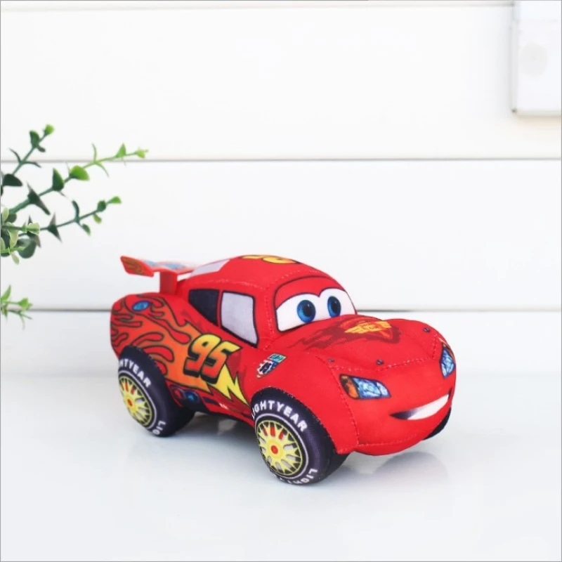 17-25cm Rotes 95 Cartoon-Auto Plüschkissen Stoffpuppe Deko für Halloween Weihnachtsfeier Geschenk – Detail 6