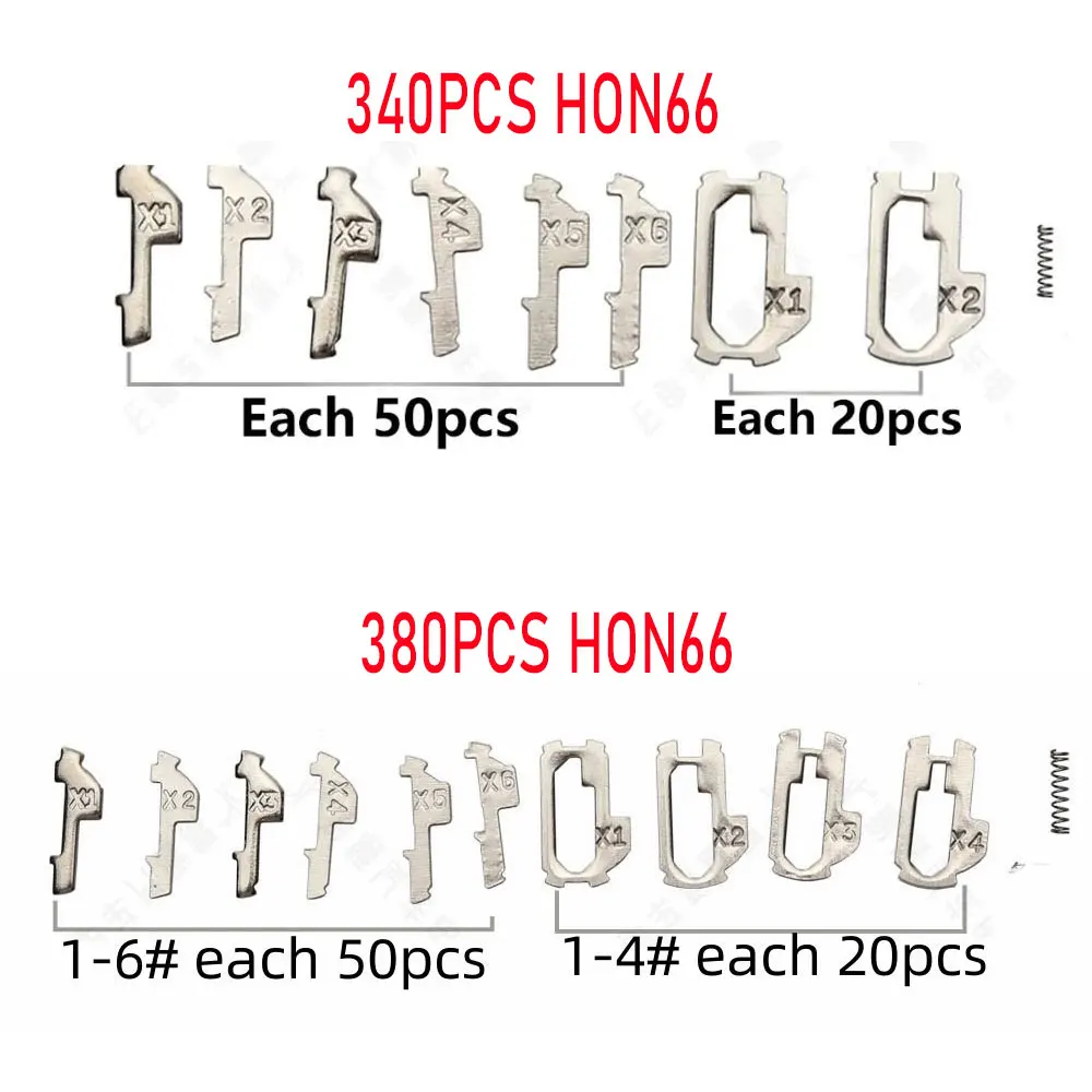 340 szt./380 szt. HON66 narzędzie ślusarskie do naprawy automatyczna blokada z blokadą stroik blokady samochodu Honda materiał mosiężny
