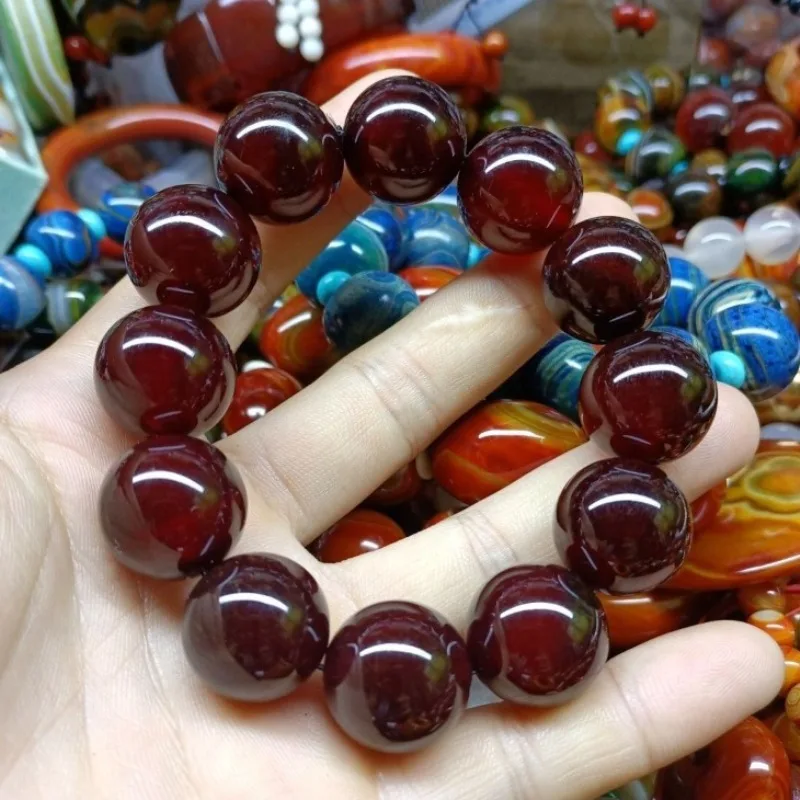 

Natural Wine Agate Bracelet, Exquisite Fashion Atmospheric Bracelet Jewelry