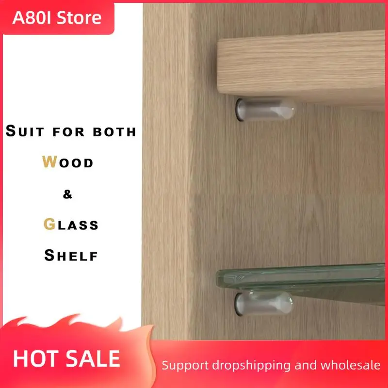 

A80I Stainless Steel Shelf Pegs 1/4 Inch & 5Mm Pins Replacement Kitchen Cabinet Shelves Support Holders Pack Of 12