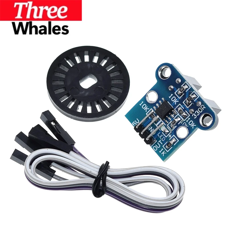 THR 1Set HC-020K Double Speed Measuring Sensor Module with Photoelectric Encoders Kit top For arduino