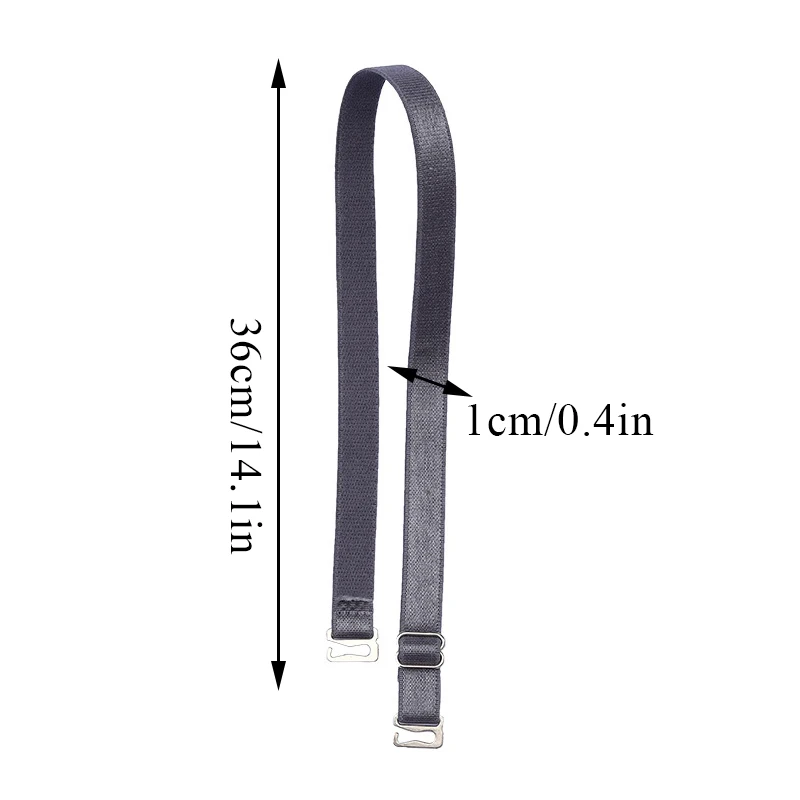 Trendy Shoulder Straps Summer Bra Straps Elastic Non-slip Straps Bra Accessories Solid Underwear Accessory For Women