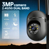 3MP 2.4G/5G Dual Band Wifi IP Camera Smart Home Video Surveillance System Support Two Way Audio Motion Detection Alarm
