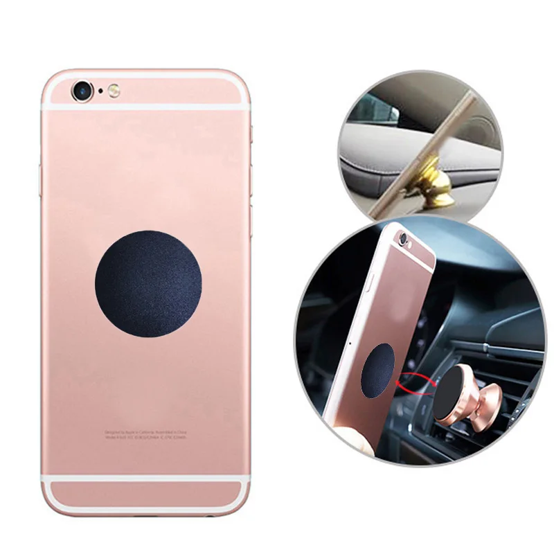 100-500pcs 30mm 35mm 40mm Scratch-resistant Black Metal Plate Disk Iron Sheet for Magnet Mobile Phone Holder