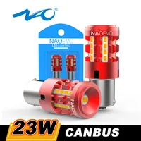 NAO 23W P21W LED CANBUS 2500Lm PY21W sin errores BA15S T20 7440 W21W 1156 BAU15S 7443 P21/5W sin Hyper Flash 12V lámpara de señal de giro