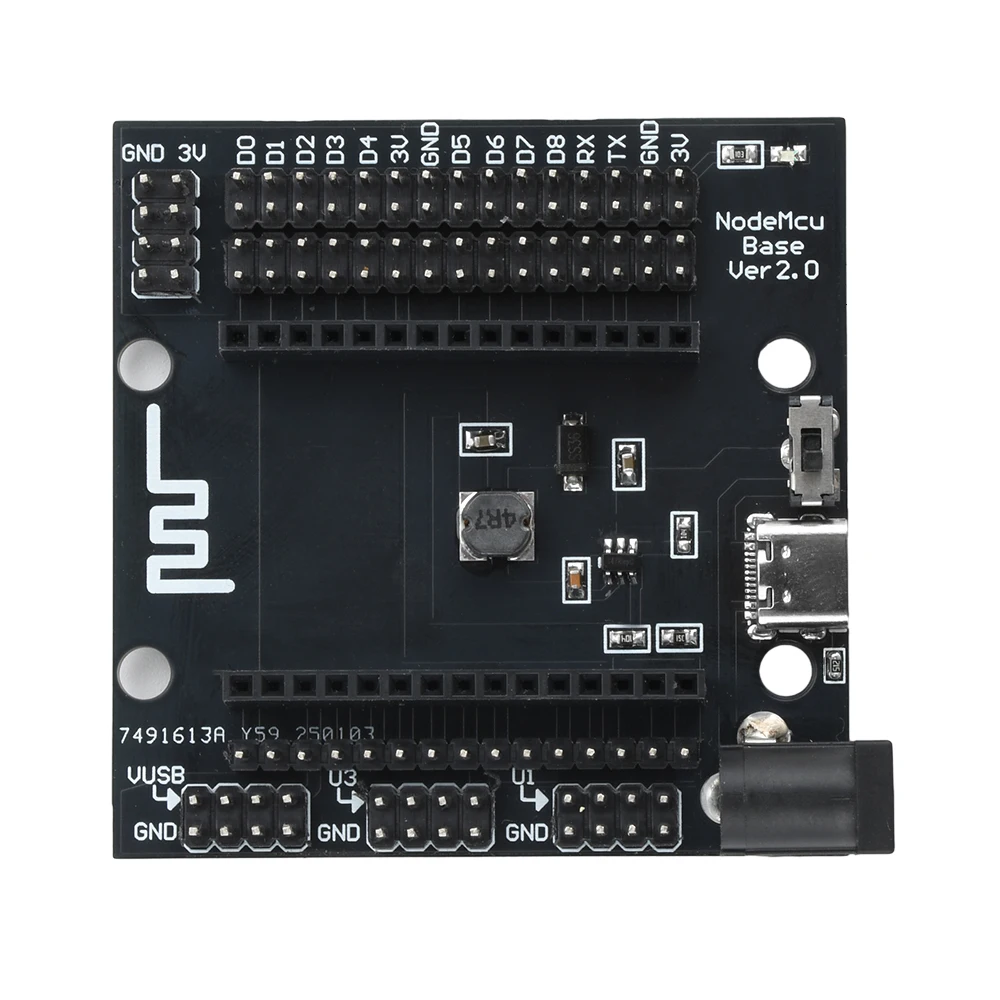 NodeMcu Base ESP8266 Testing DIY Board NodeMcu ESP8266 WiFi Development Board Base for LoLin V3 NodeMcu Lua DIY Electronic Kit