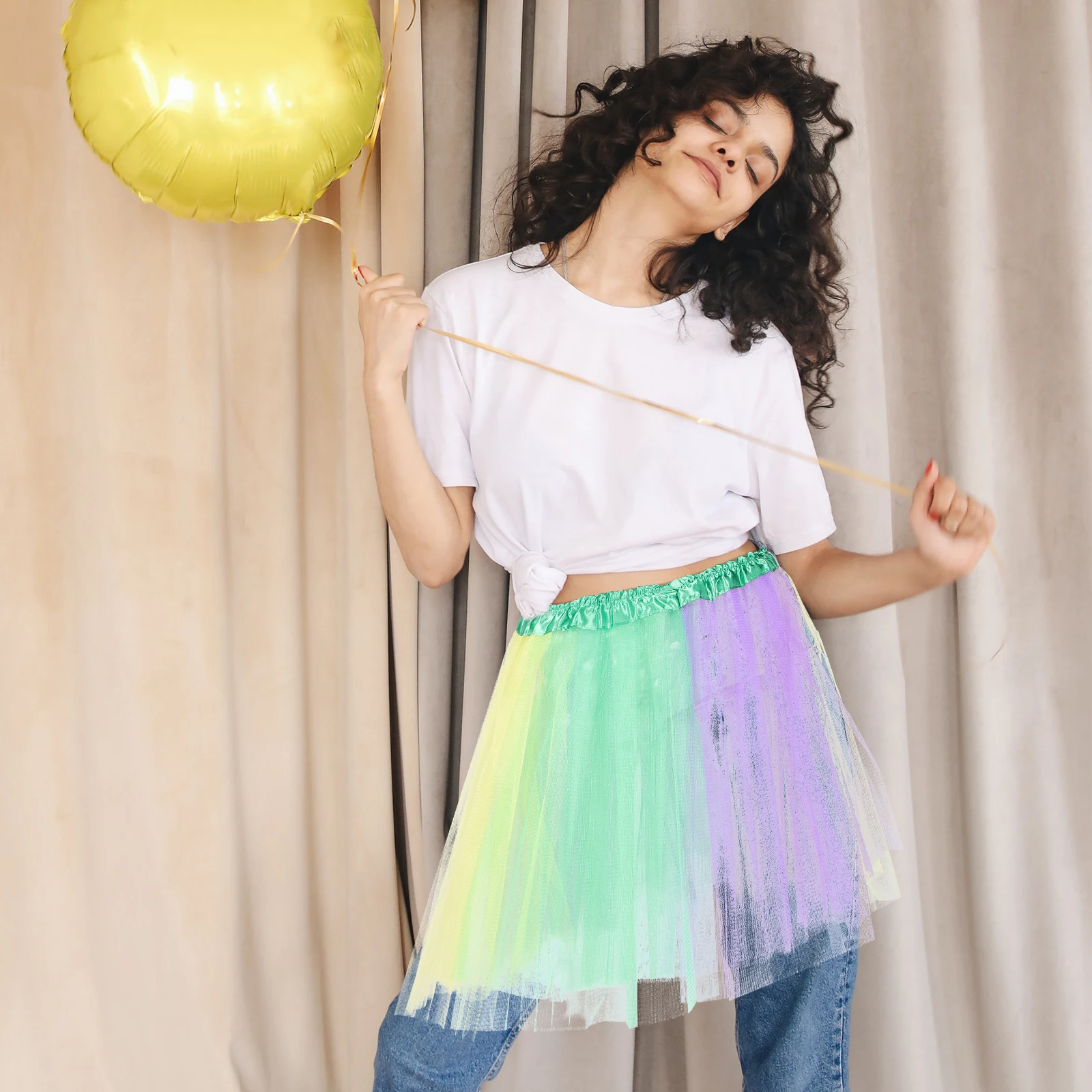 

Princess Tutu Skirt Birthday Party Tulle Adult Girls Childrens Festival Outfits Lively Comfortable Photo Props School