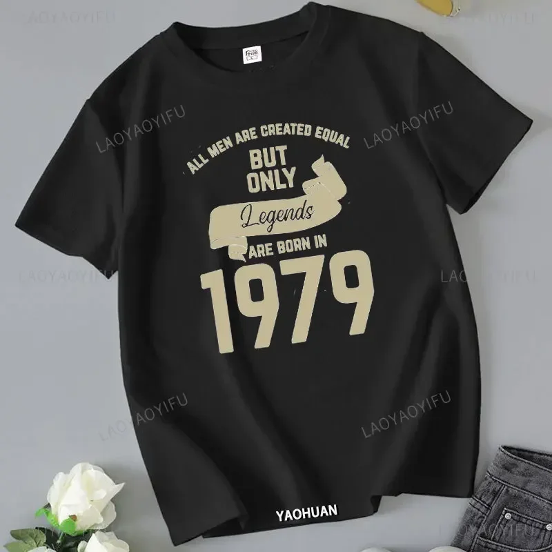 Vintage Made in 1979 Limited Edition T Shirt Classic Cassette Tape 1979 T-Shirt Hip Hop Born in 50 Harajuku Streetwear T Shirt