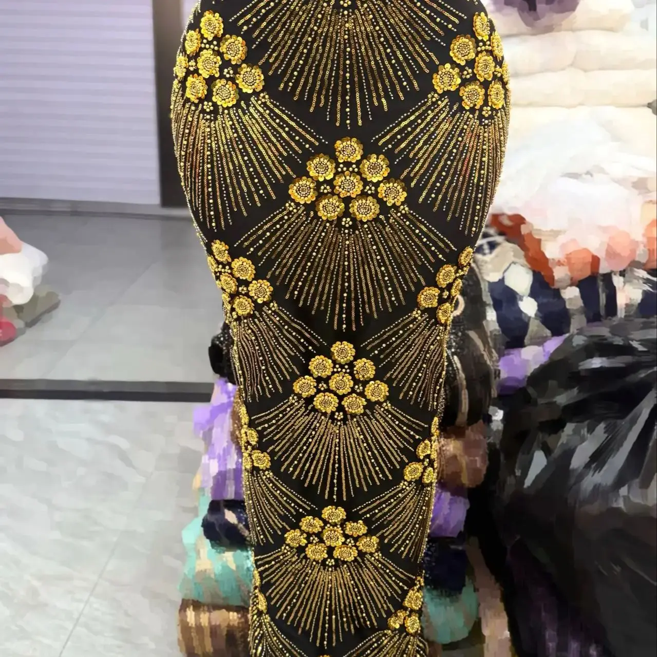 

Africa Nigerian Beaded French Mesh Lace With Sequins High Quality 2025 Embroidery Lace Sequins Lace For Wedding Dresses Women