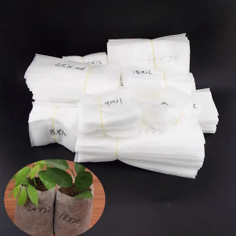 

Non-woven Fabric Nursery pots Bags flower Plant Grow Bags Eco-Friendly Aeration garden Planting Biodegradable B4