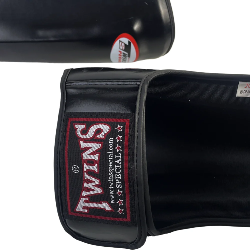 twins black professional kids boxing training shin guard adults kickboxing Sanda boxing Leggings Ankle protection for M