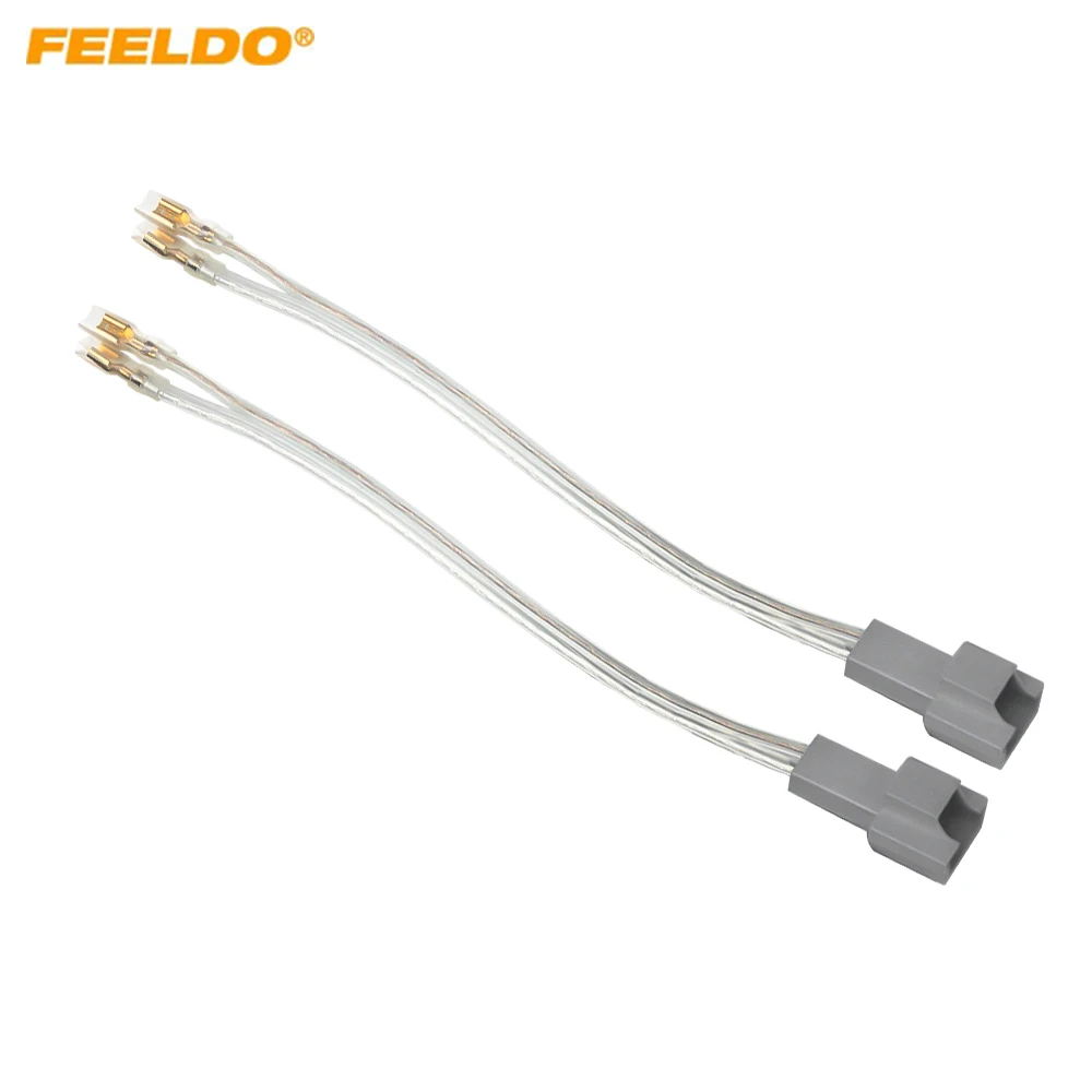 For Volvo Car Stereo Speaker Wire Harness 2Pin Adaptor Auto Speaker Replacement Connection Plug Cables