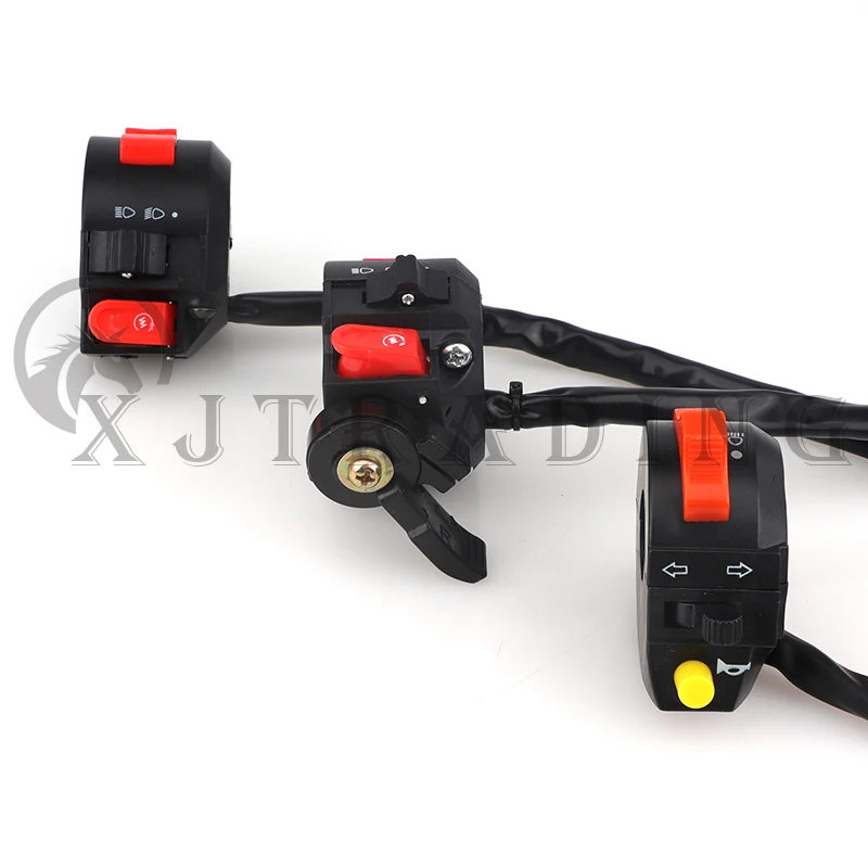 3 Functions Left Handle Control Switch Assy For 50 70 90 110 125 cc ATV Quad Kazuma Taotao Sunl Go Kart Dirt Pit Bike