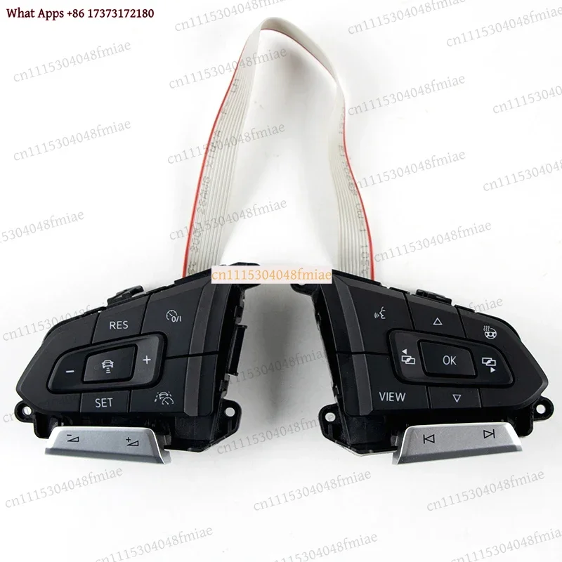 Steering Wheel Control Button With Heating 3G0959442F 30D959442F For Passat B8 Golf 8 MK8 Multi Function Replacement Part