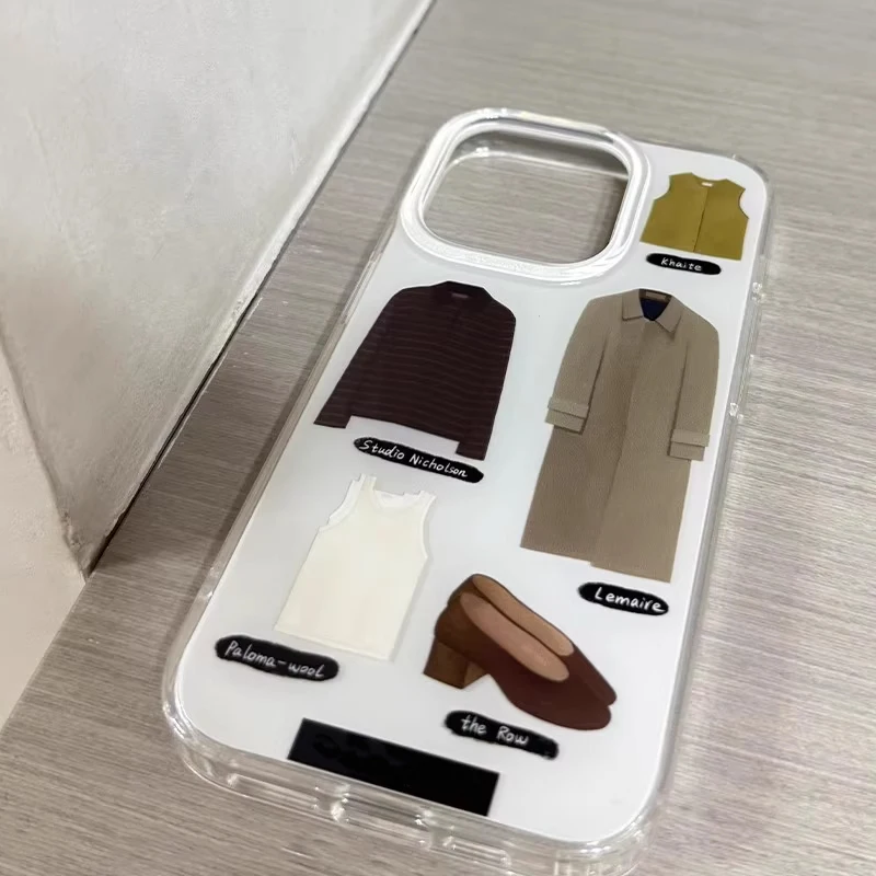 เคสโทรศัพท์สไตล์เรียบง่ายสำหรับงานแฟชั่นวีค สำหรับ iPhone 17 16 15 14 12 13 11 Pro Max Pro XR Plus ป้องกันการตกกระแทก แบบนิ่ม