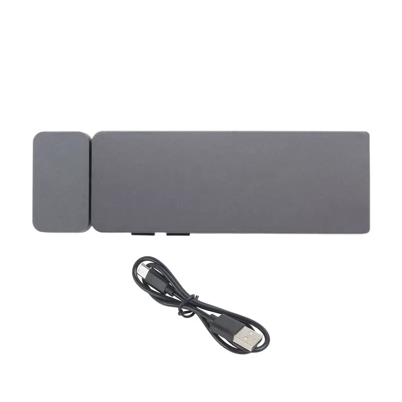 A41Z-LED Rechargeable Clip-On Book Light 3 Colors 5 Brightness Bed Reading Night Light Eye Protection Lamp Mini Book Lamp