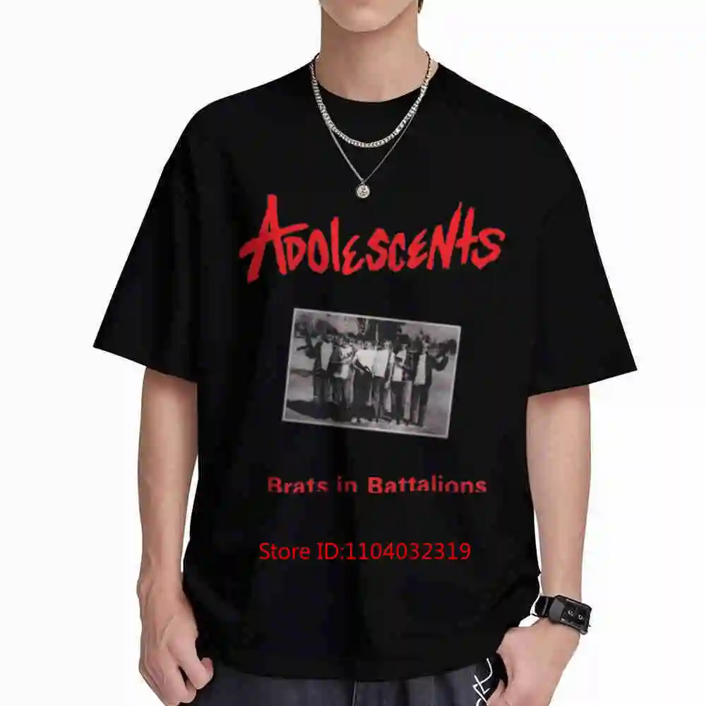 Adolescents Brats In Battalions Short Sleeve Tee 100% Cotton T-Shirt