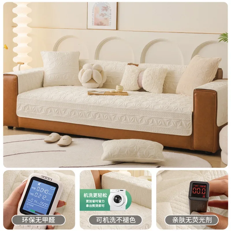 Sofa Cushion Modern Simple Sofa Cover Pure Cotton Non-slip Four Seasons Universal Sofa Cushion Sofa Cover Cloth Towel