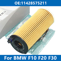 1/6/10PCS Car Oil Filter 11428575211 For BMW F10 F15 F20 F25 F30 F34 G01 G20 G30 118i 320i 320d 520d 530 X3 X4 X5 B47 B48 Engine