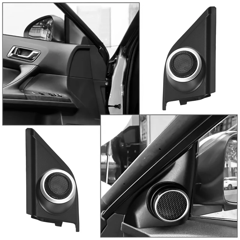 For Honda CR-V CRV 2017-2021 Car Door A-Pillar Triple-Cornered Tweeter Speaker Cover Audio Frame Replacement Accessories