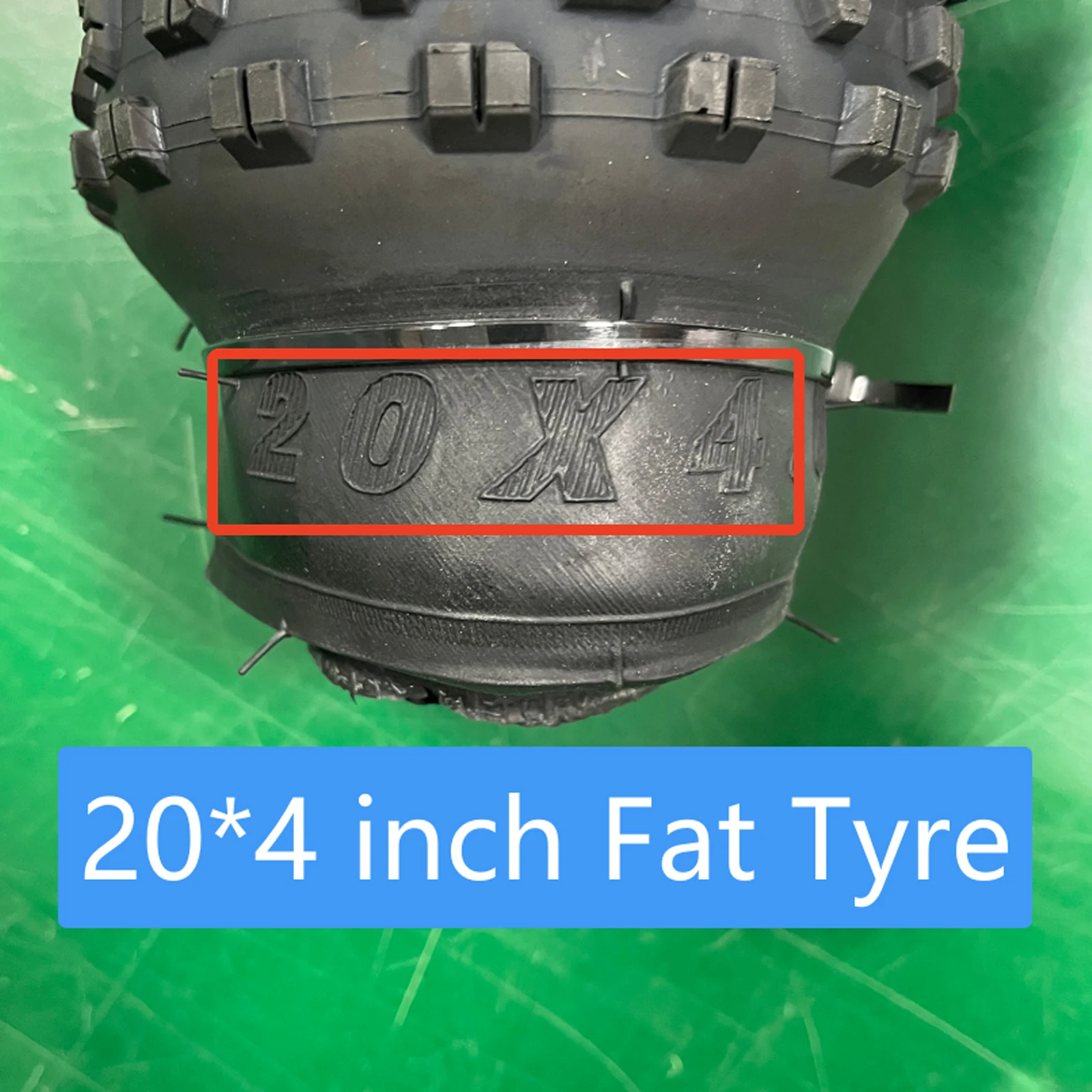20x4.0 Inch Wide Tyre Fit for Mountain Bikes Wear-Resistant All-Terrain Electric Bike Tire, Suitable for Gravel and Urban Roads