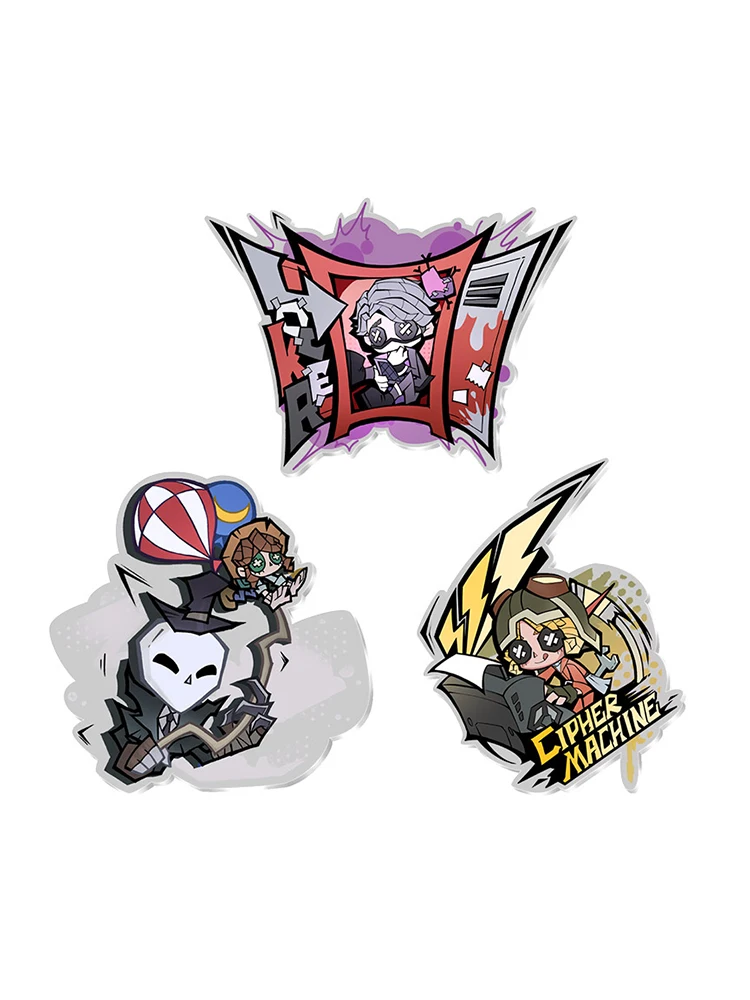 Identity V - Acrylic Fridge Magnets Embalmer Mechanic Ripper Fridge Magnets idv Gift