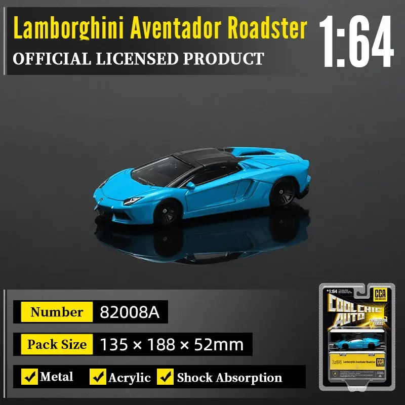 

1:64 Miniature Car Model Lamborghini Aventador Roadster Avant Scale Diecast Vehicle Replica Collection Toy for Boy