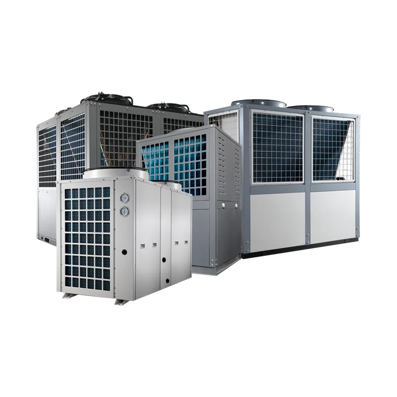 

Equipment Smart Library Sunrain 50KW 75KW 120KW R410a OEM 380V 50Hz Commercial Use Monoblock Inverter Swimming Pool Heat Pump