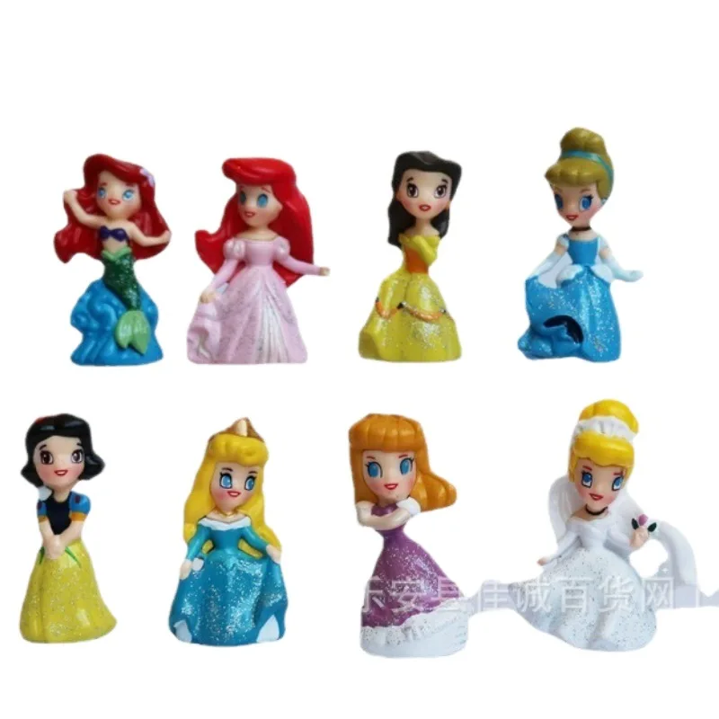 Dansende Prinses Pop Speelgoed Cartoon Zeemeermin Actiefiguren Miniatuur Ornament Accessoires Auto-interieur Desktop Beeldje Model