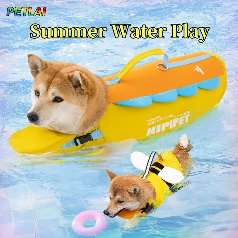 

Dog Life Jacket Vest Summer swim dabble Super strong buoyancy Dog swimsuit small medium large size Pet Portable life jacket