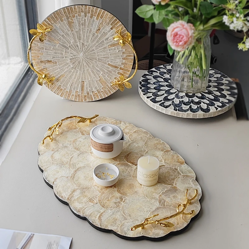 Vintage Luxury Shell Decorativ - Resin Art Tray review and price