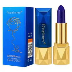 Farbwechsel Lippenstift blau blau schimmernder Lippenstift wechselnder Lippenstift getönte Lippen balsam blau in rosa Feuchtigkeit creme faul geändert