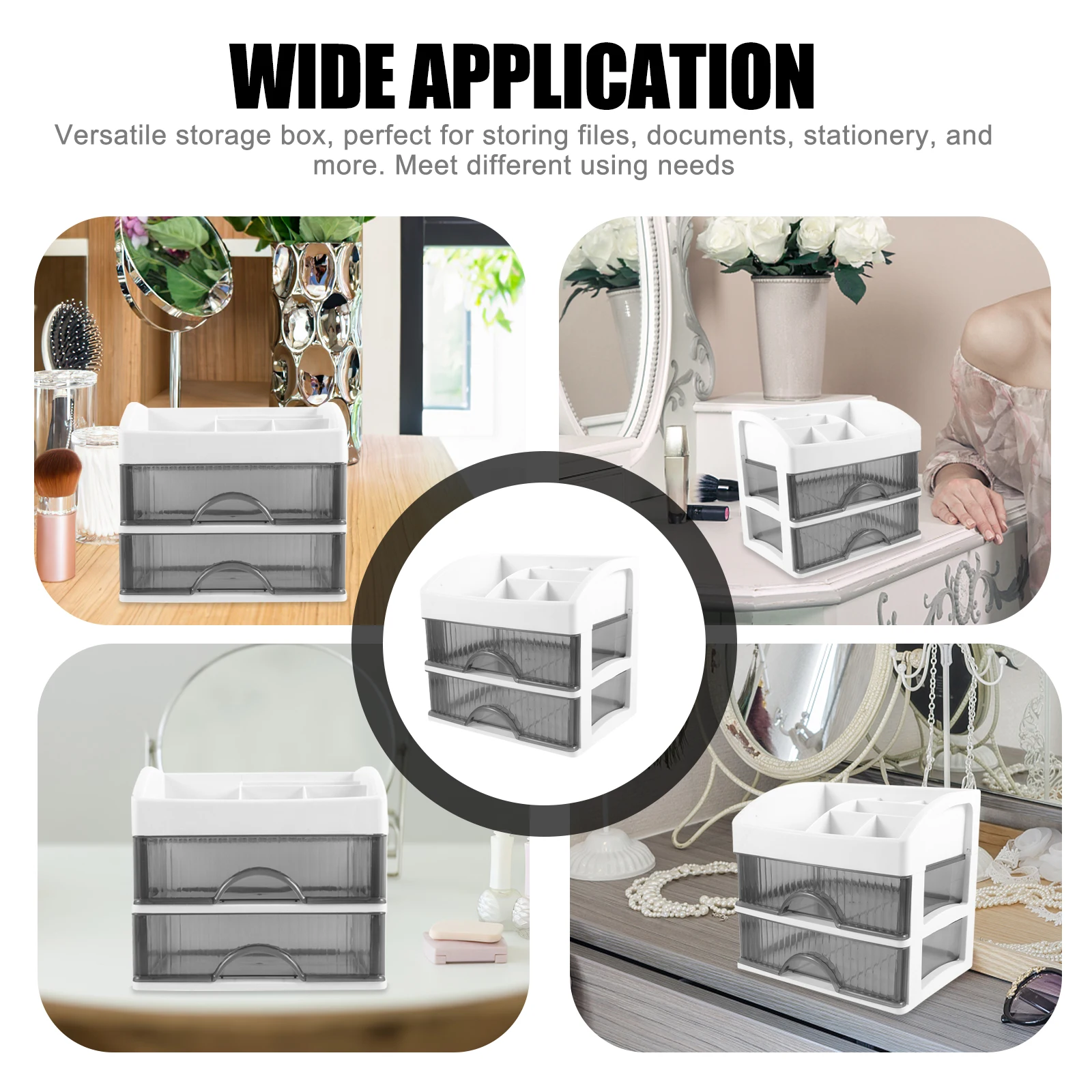 

Small Storage Box Drawer Mini Container Plastic Desktop Supply Organizer Office