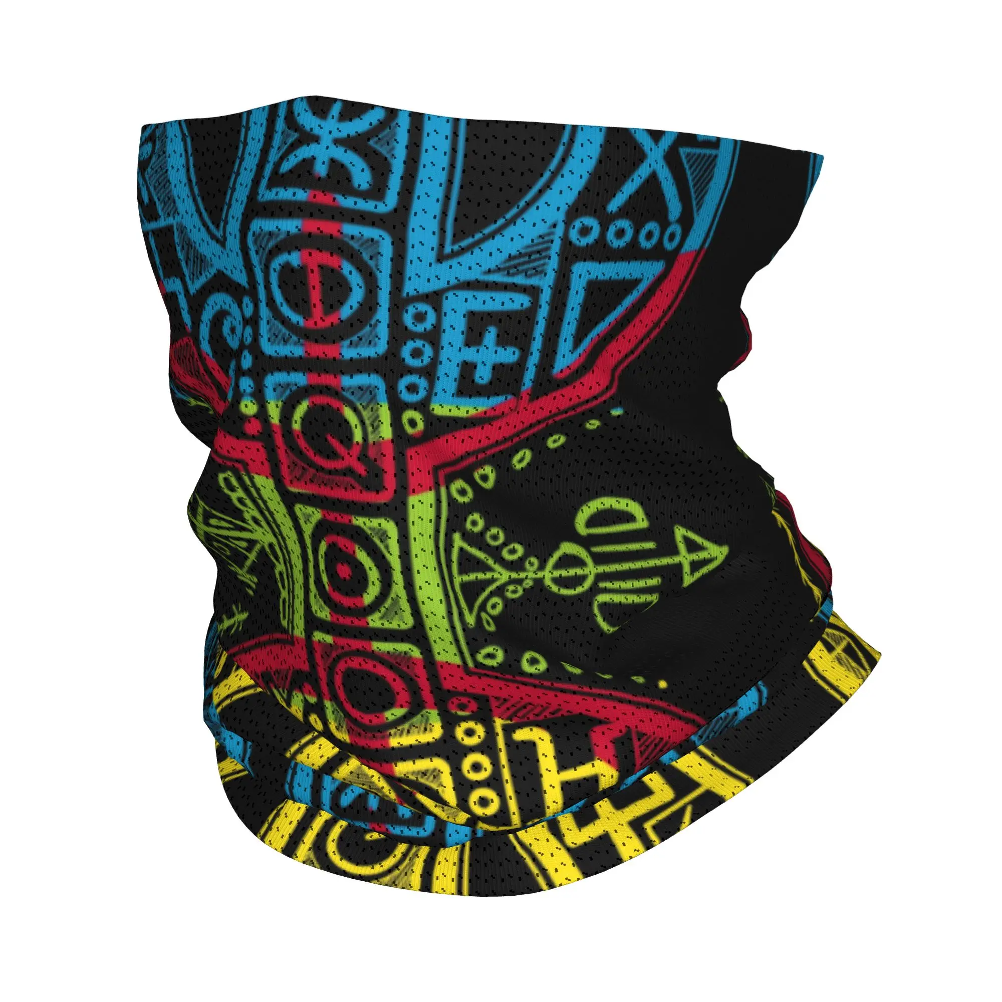 

Berber Flag With YAZ Amazigh Symbol! Bandana Neck Gaiter UV Protection Face Scarf Cover Kabyle Carpet Headband Tube Balaclava