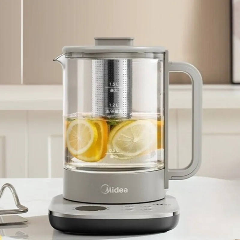 Midea Pure Titanium Health Pot 316L Stainless Steel Tea Pot for Home Use, Large Capacity, Constant Temperature Electric Kettle