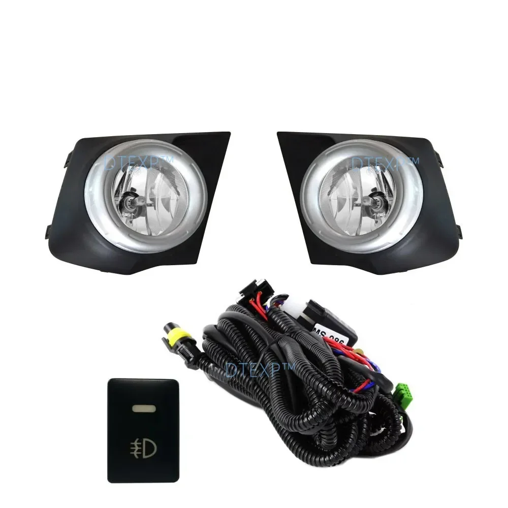 

1 Set Fog Lamp Kit for L200 2014-2018 4 Doors with Bulb Wire Switch for Triton PickUp Clearance Warning Lights with E-mark