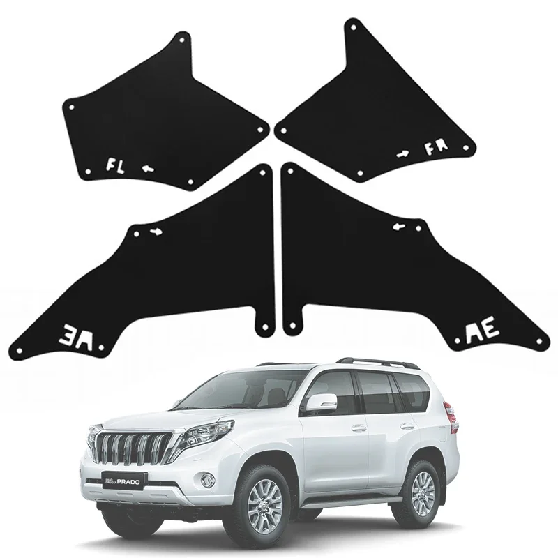 Vordere Kotflügel-Spritzschutzbleche Leder-Einlagen für Toyota Land Cruiser Prado 2003-2017 und 4 Runner 2003-2017 – Detail 1