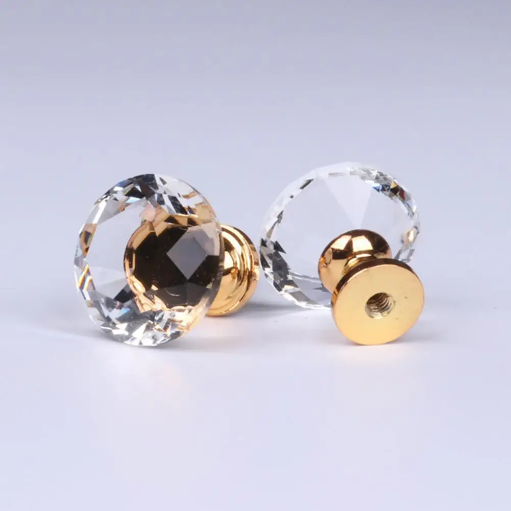 20/25/30/40mm Cabinet Knobs Screws Diamond Cabinet Knobs Cupboard Furniture Drawer Pulls Handles Furniture Pull Drawer Handle