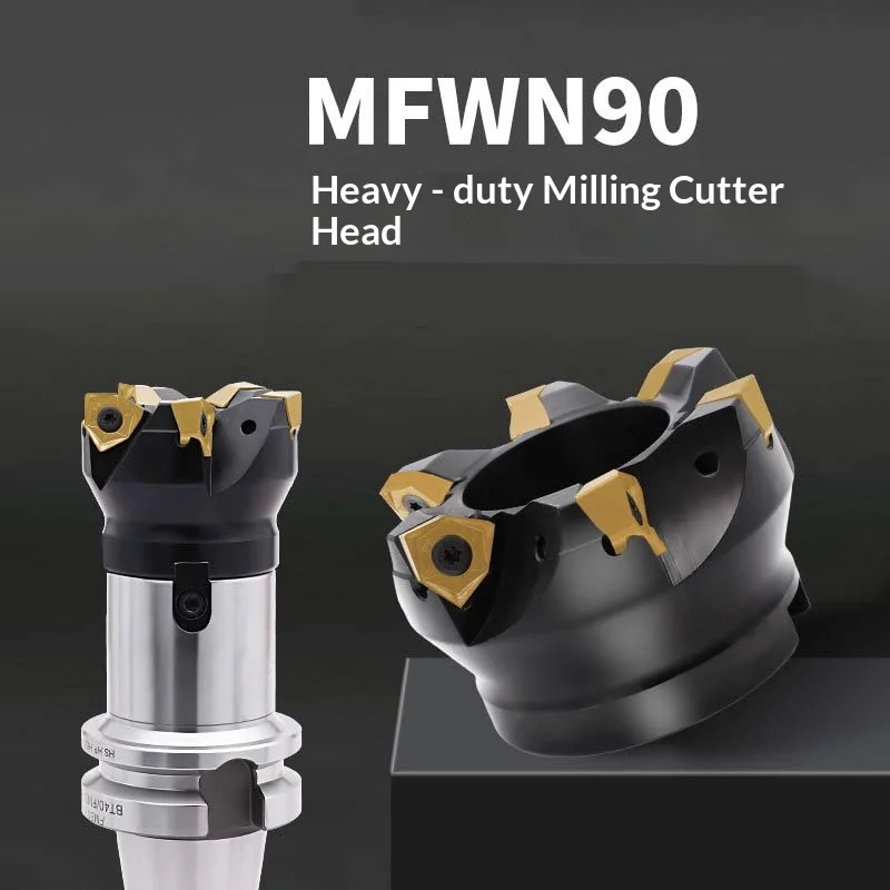MFWN90 Degree 50mm 63mm 80mm Heavy Cutting Milling High Quality WNMU080608 Carbide Insert Double-sided Milling Cutter CNC Tools