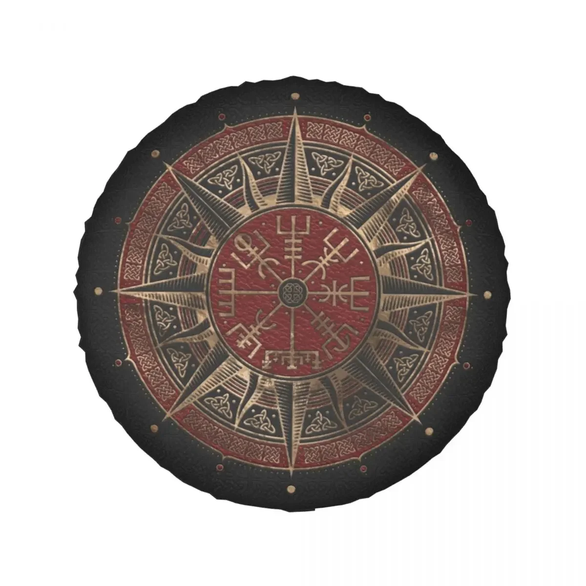 Vegvisir Viking Compass Spare Tire Cover Universal Fit for Jeep Wrangler Prado Land Cruiser Vikings Valhalla Car Wheel Covers