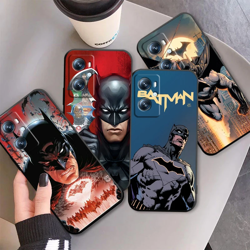 Hero B-Batman Hot For OPPO Find X6 X5 X3 A54S A5 A94 A16 A53S A57 A74 A72 A98 A78 A96 A9 5G Black Soft Phone Case